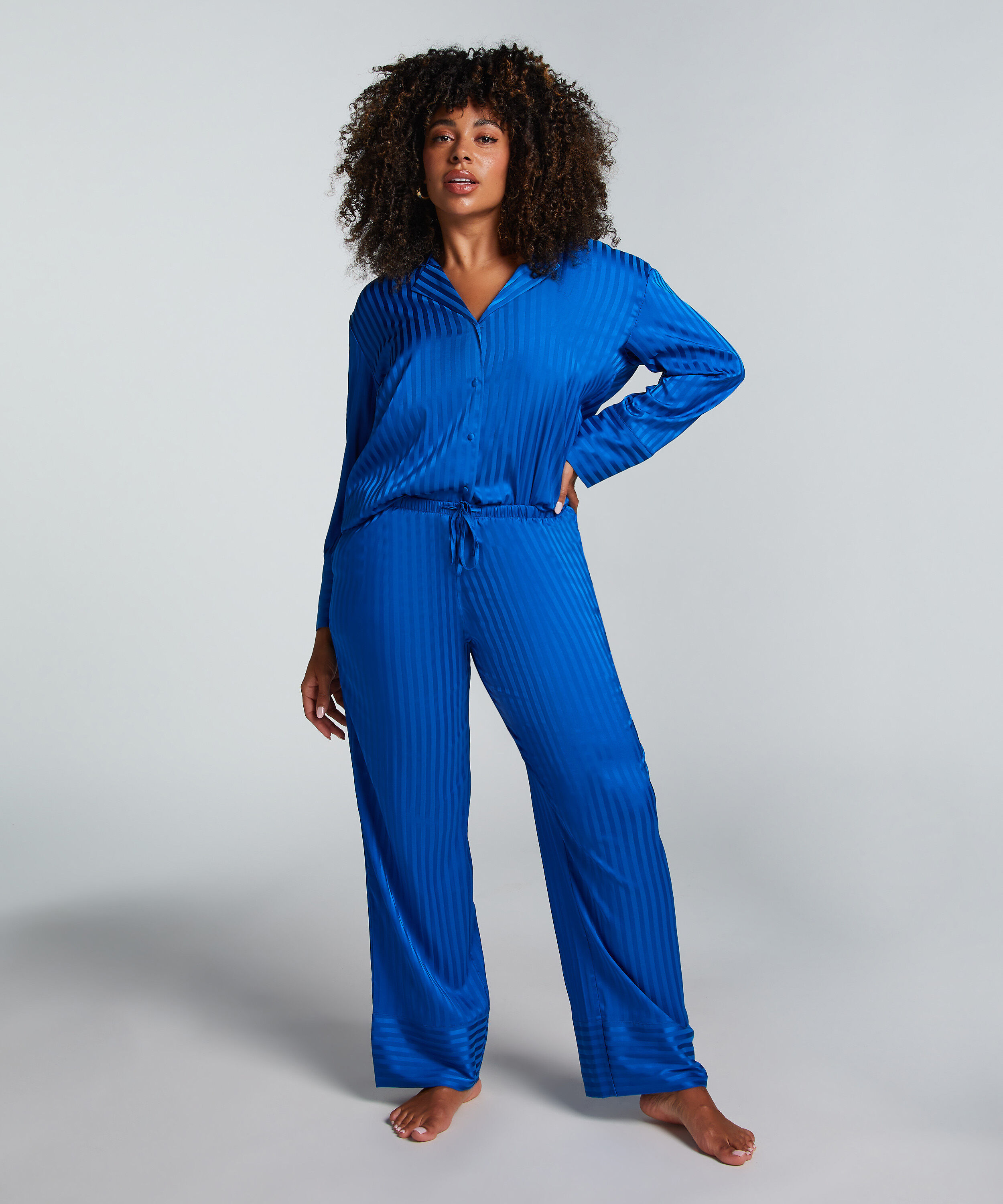Hose Satin, Blau Hose Satin, Blau