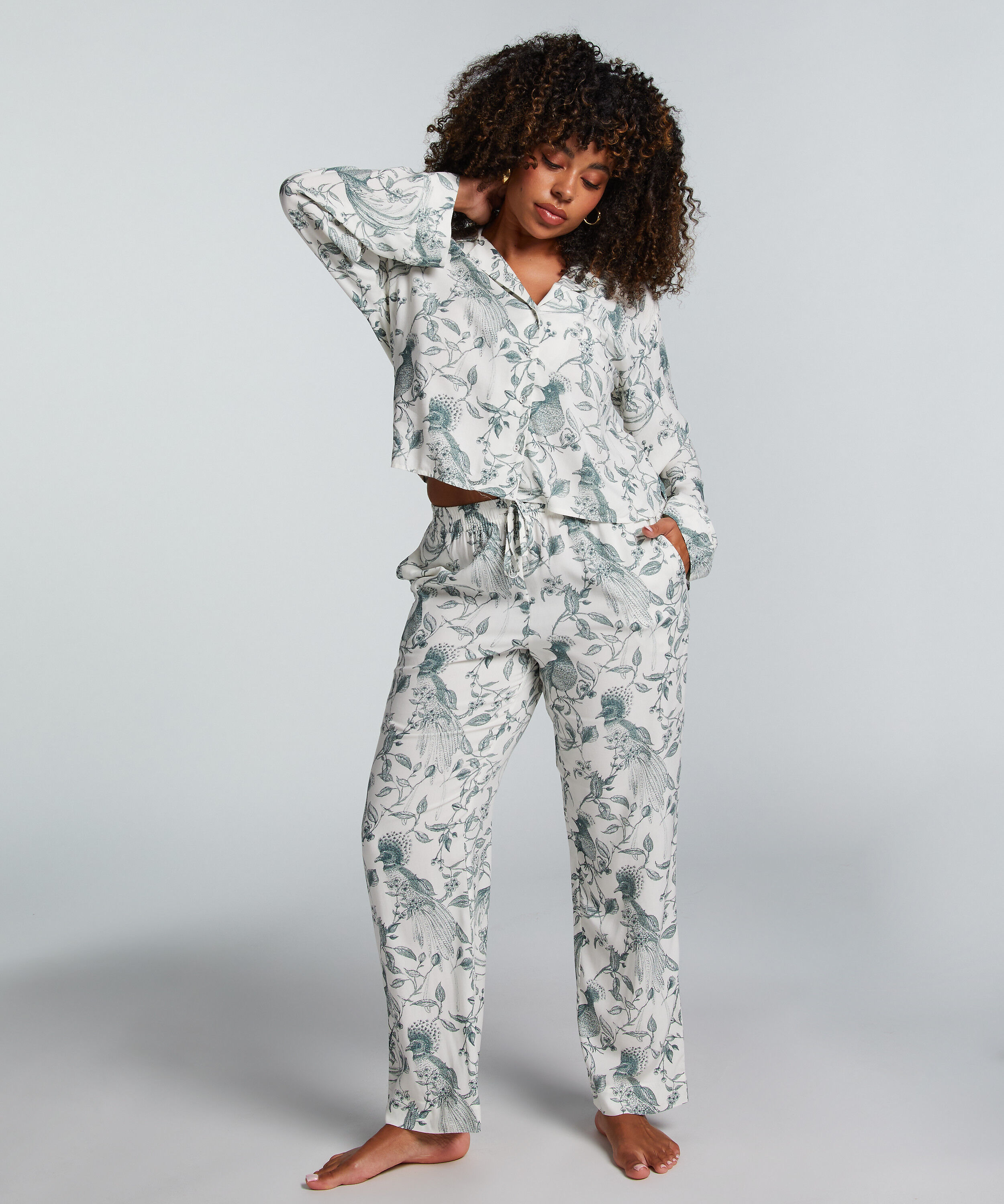 Petite Pyjamahose, Weiß Petite Pyjamahose, Weiß