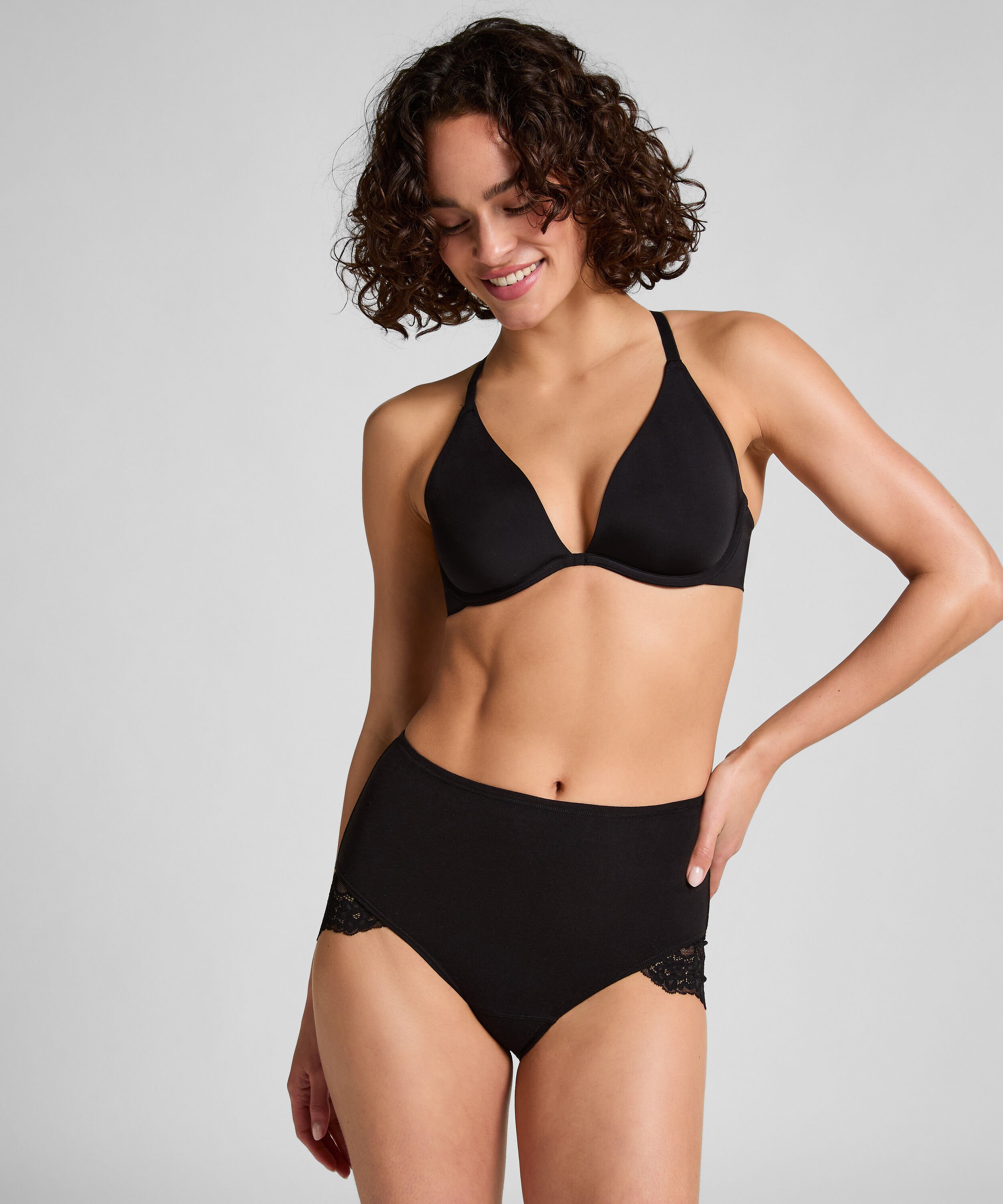 Superslip Maxi aus Spitze, Schwarz Superslip Maxi aus Spitze, Schwarz