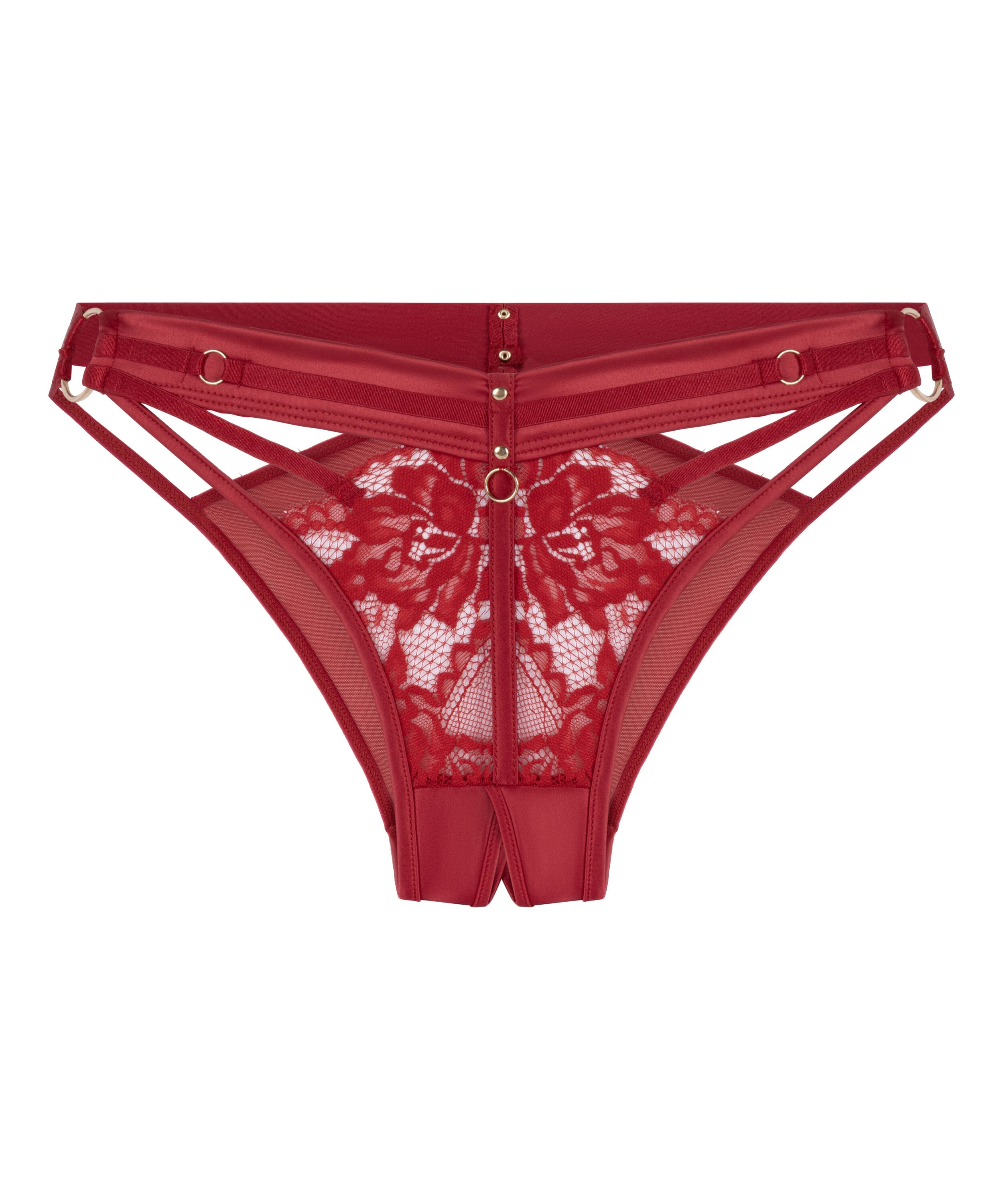 Emmeline Brazilian mit offenem Schritt, Rot