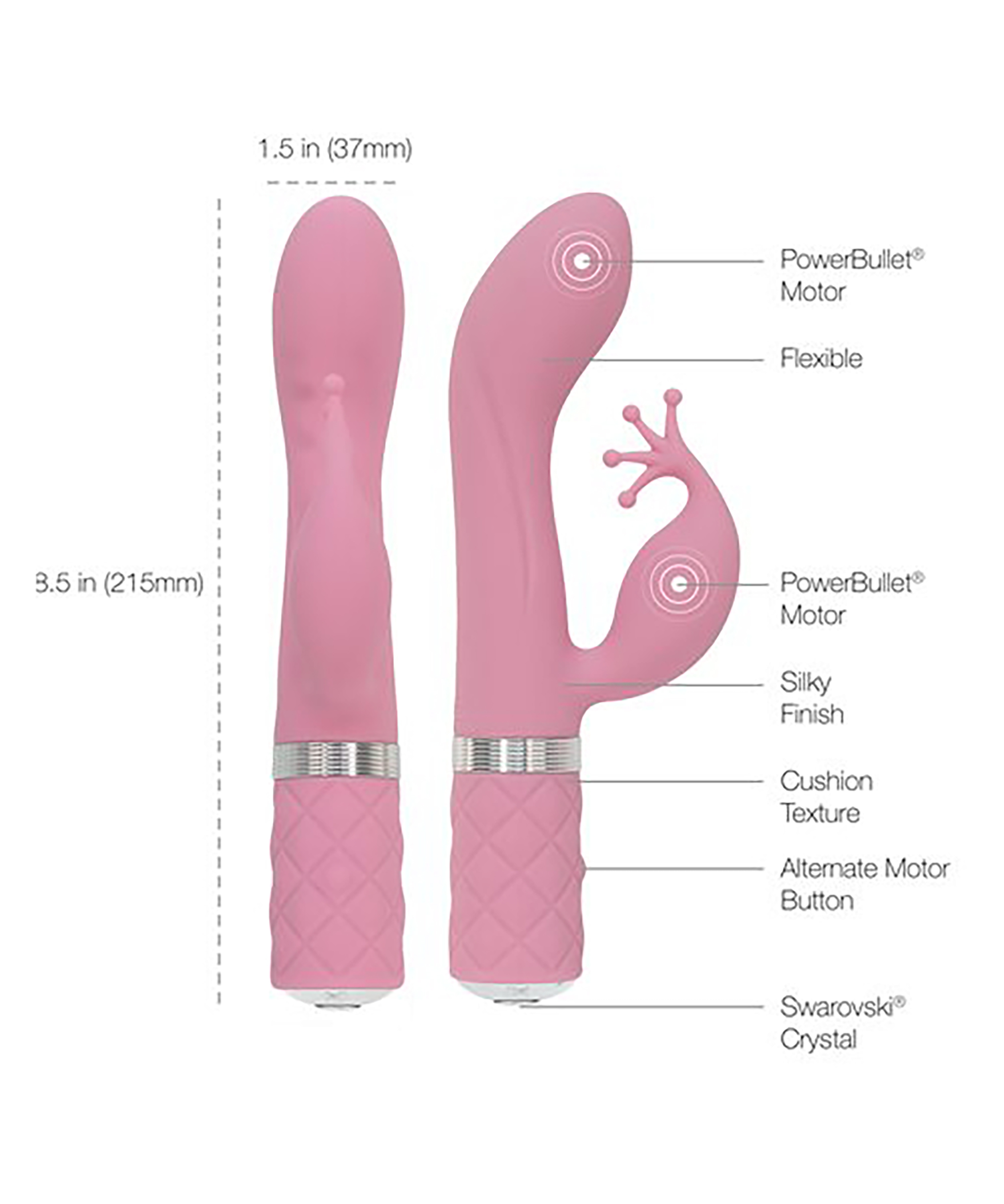 Kinky Rabbit & G-Punkt-Vibrator, Rosa, main
