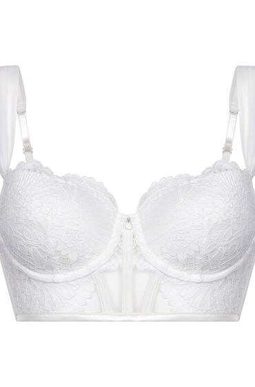 Thumbnail - Hunkemöller Vorgeformter Longline-Bügel-BH Whitney Weiß