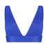 Triangle-Bikini-Top Luxe, Blau