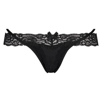 Besonders niedrigsitzender V-Shape String Ariel, Schwarz