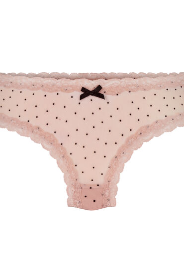 Thumbnail - Hunkemöller Brazilian V-shape Mesh Schwarz