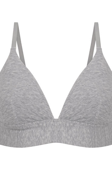 Thumbnail - Hunkemöller Baumwoll-Bralette Grau