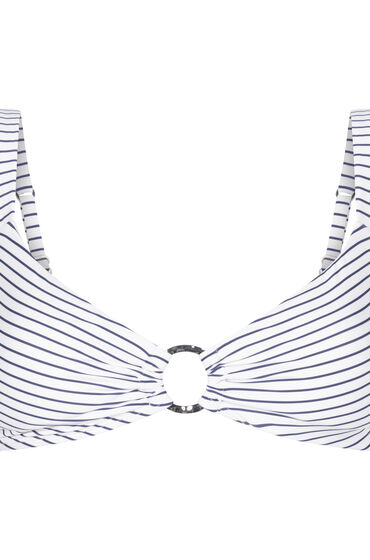 Thumbnail - Hunkemöller Bikini-Oberteil Stripes Weiß