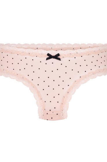 Thumbnail - Hunkemöller V-Shape Brazilian Dot Flock Rosa