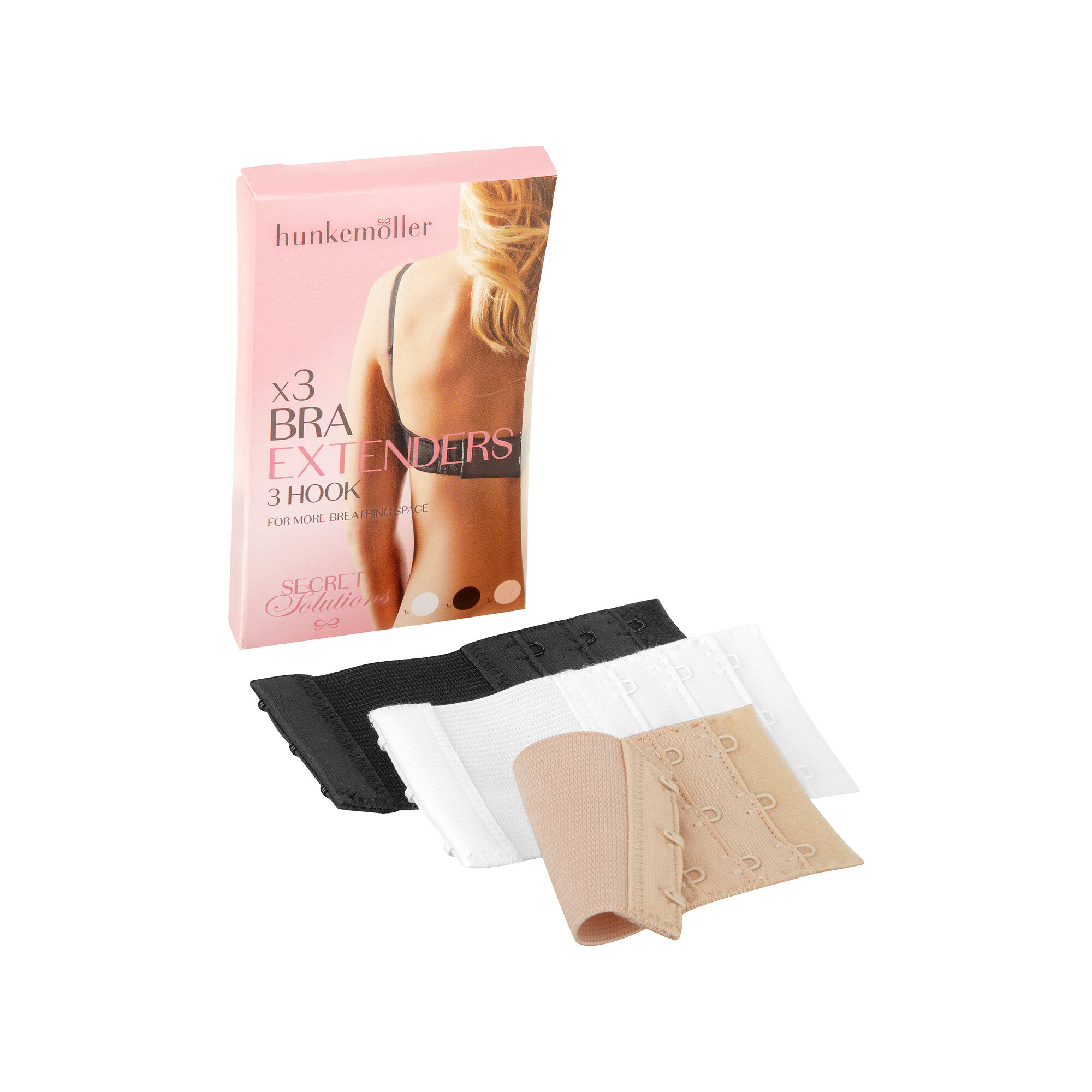 3er-Pack BH-Verlängerungen, Weiß 3er-Pack BH-Verlängerungen, Weiß