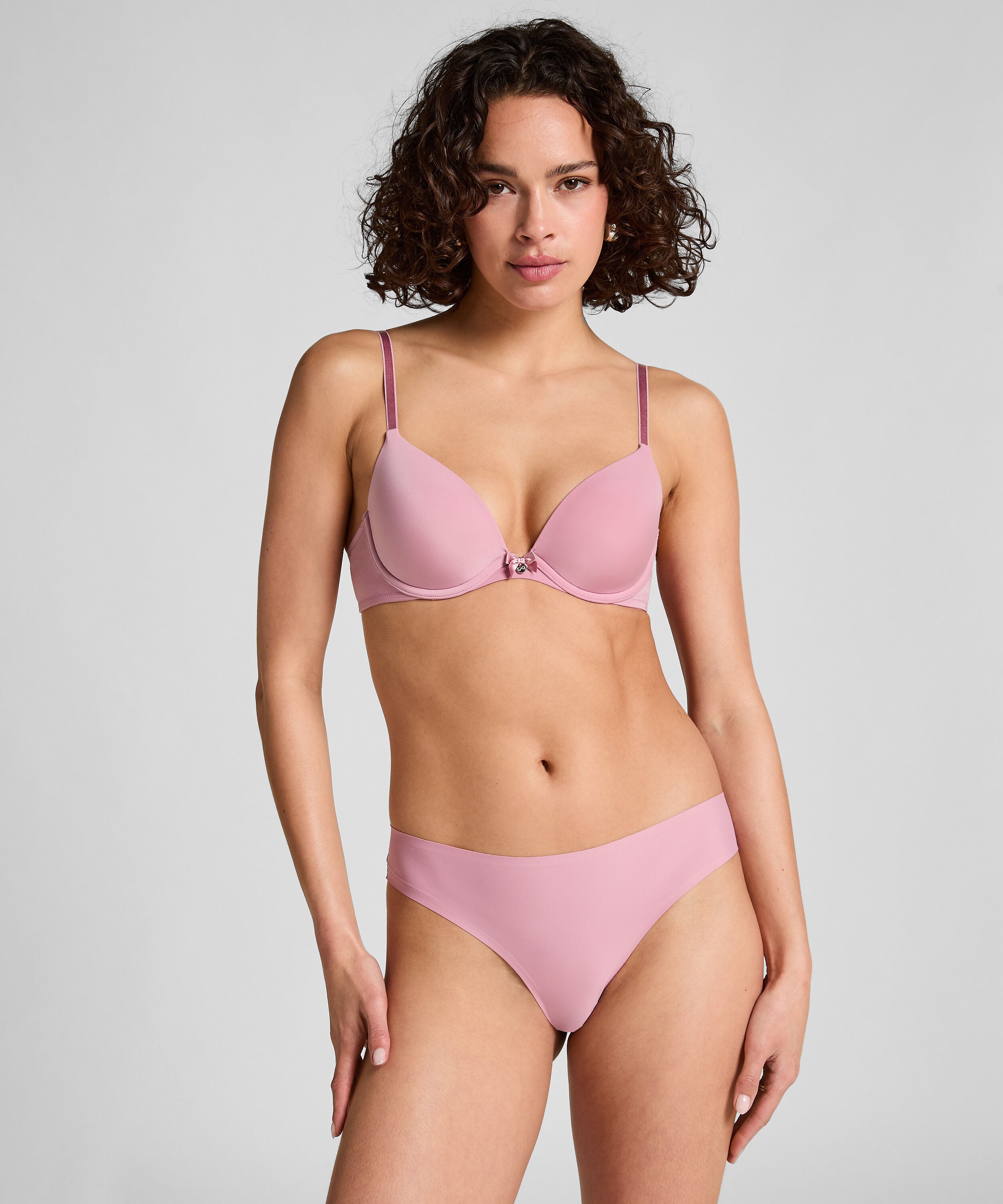 Invisible Brazilian Lace Back, Rosa Invisible Brazilian Lace Back, Rosa