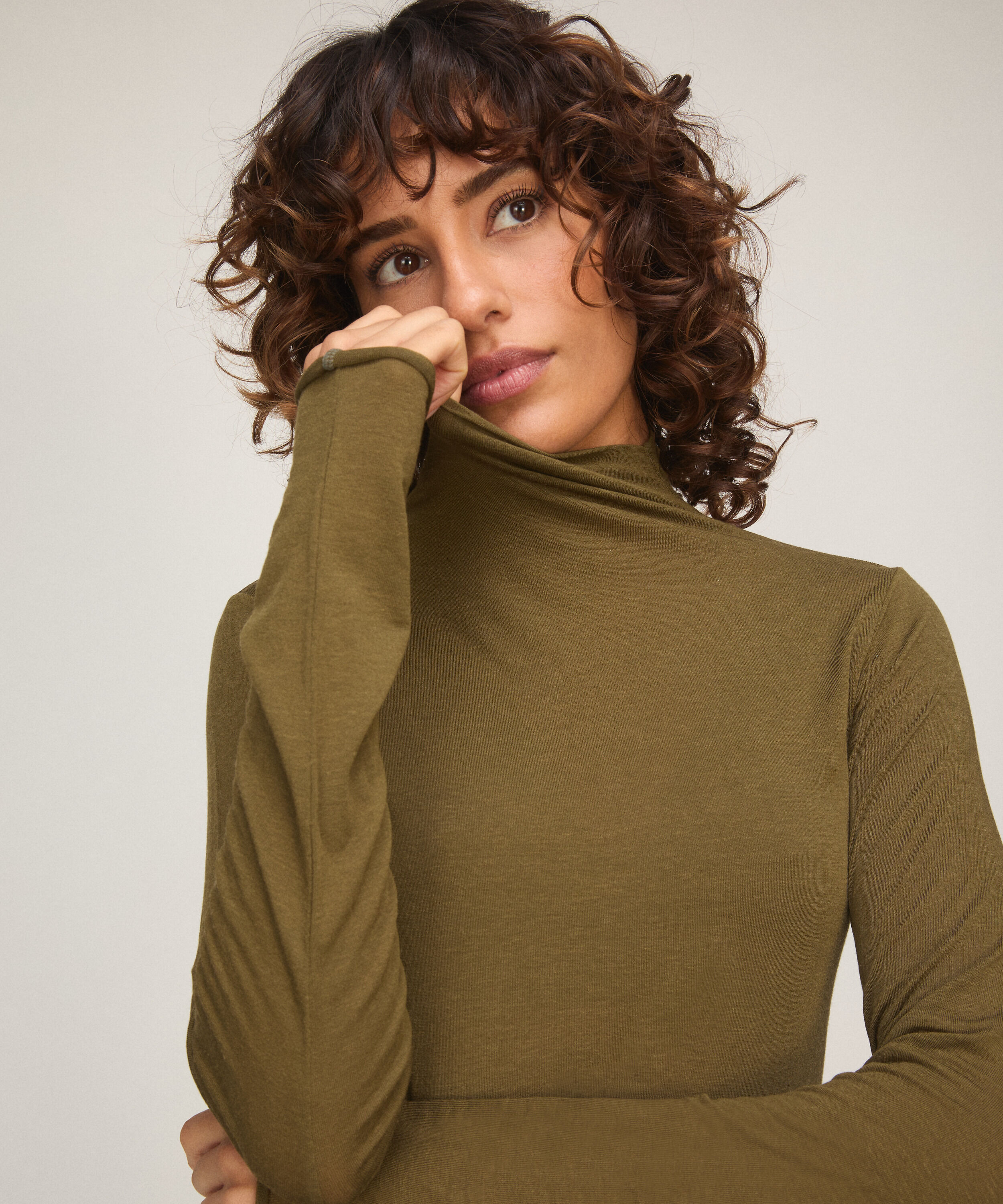 Super Soft Shirt aus Kaschmir-Mix mit Rollkragen