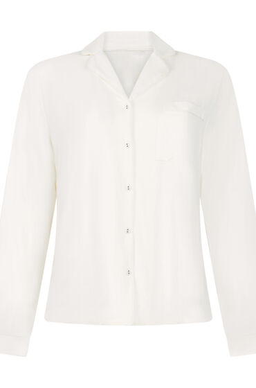 Thumbnail - Hunkemöller Langärmelige Jersey-Jacke Essential Weiß