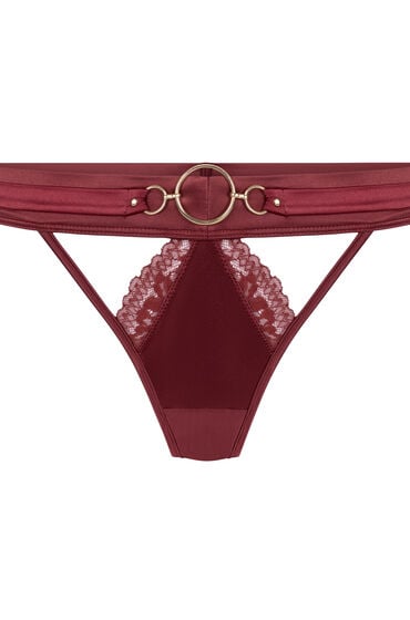 Thumbnail - Hunkemöller Marjolein String mit hohem Beinausschnitt Rot