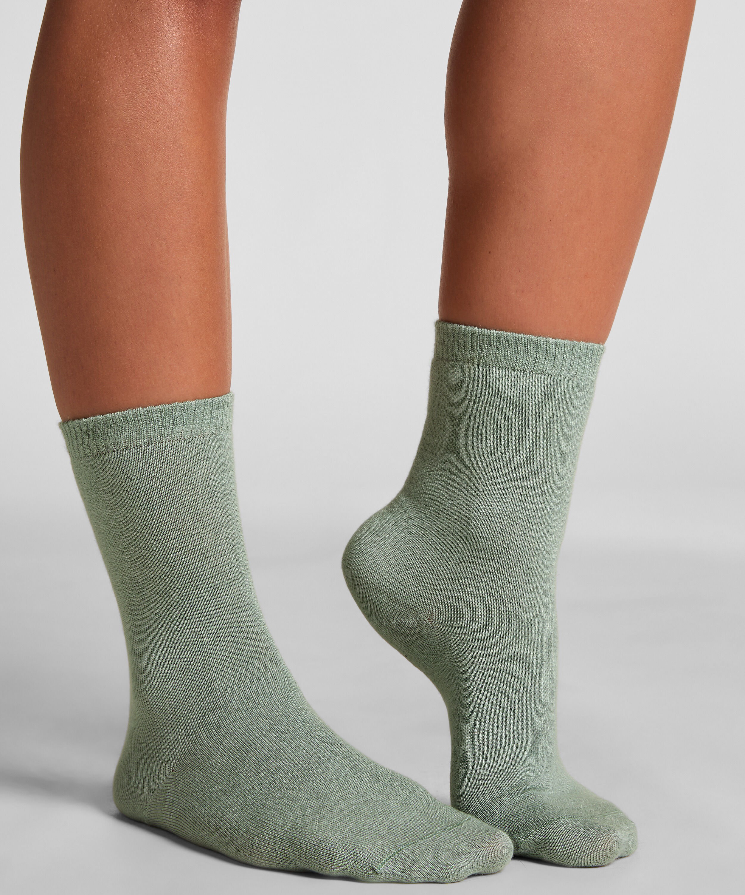 Crew-Socken aus Modal, Grün Crew-Socken aus Modal, Grün