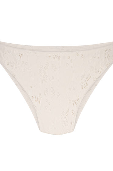 Thumbnail - Hunkemöller Crochet Bikinihöschen mit hohem Beinausschnitt Weiß