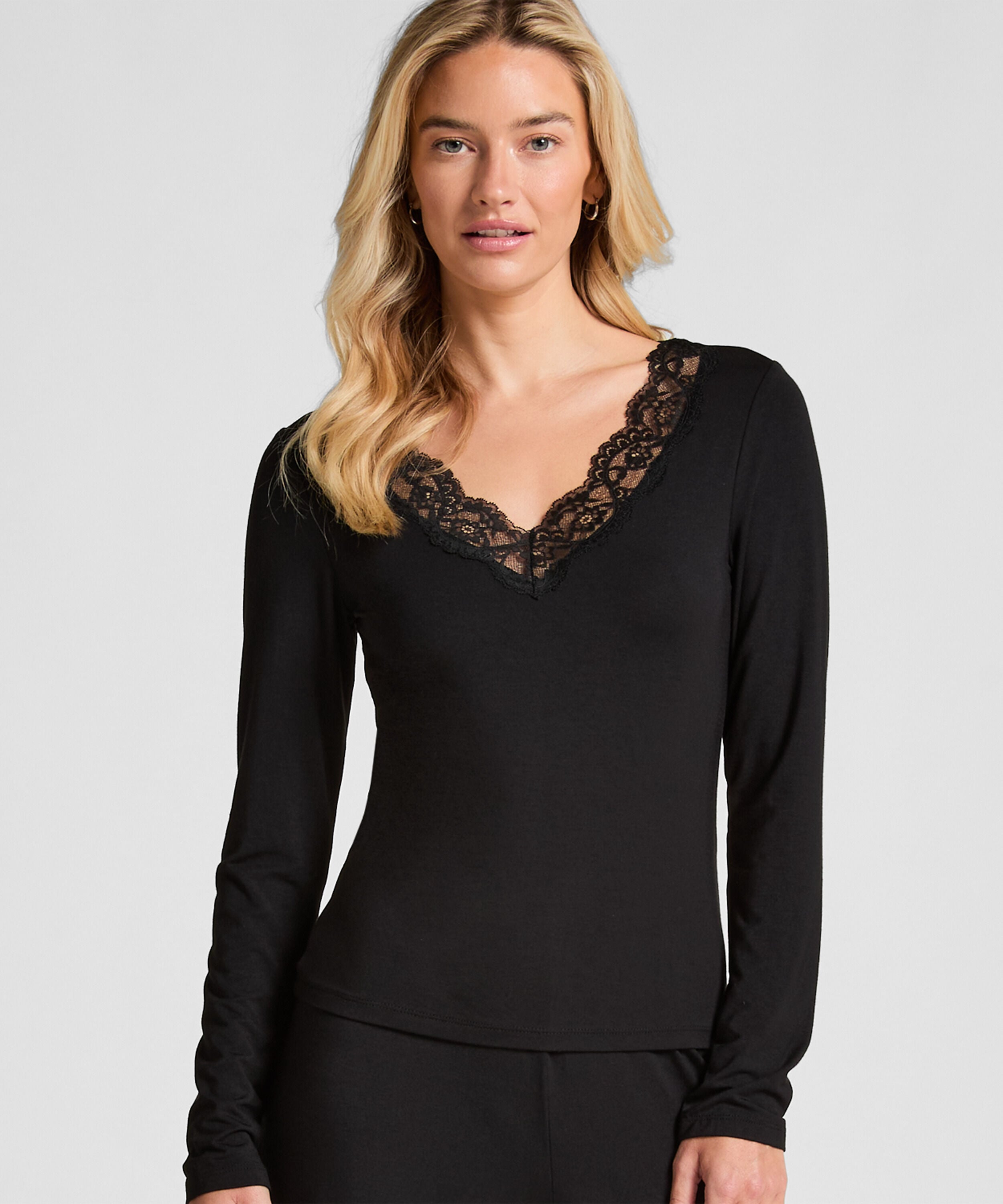 Pyjama-Set, Schwarz Pyjama-Set, Schwarz