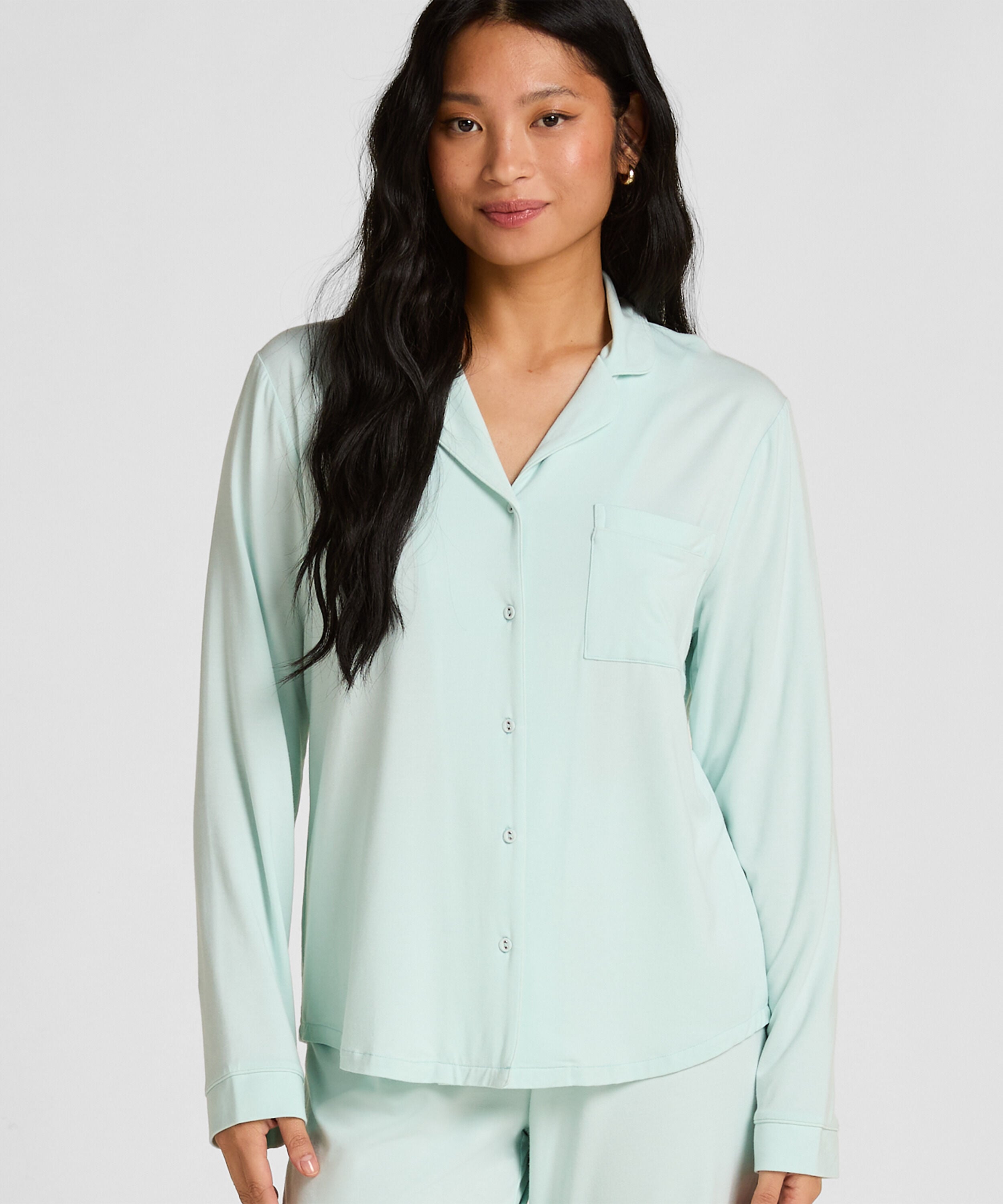 Langärmelige Jersey-Jacke Essential, Grün Langärmelige Jersey-Jacke Essential, Grün