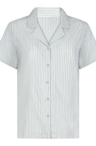 Thumbnail - Hunkemöller Gewebte Jacke mit Streifen Grün