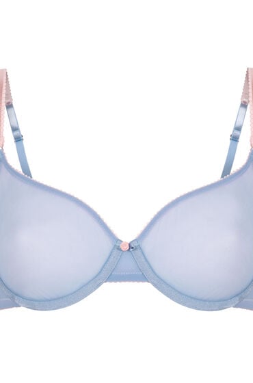 Thumbnail - Hunkemöller Unwattierter Bügel-BH Roza Blau