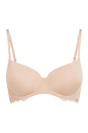 Thumbnail - Hunkemöller Vorgeformter Bügel-BH Angie mit Spitze Beige