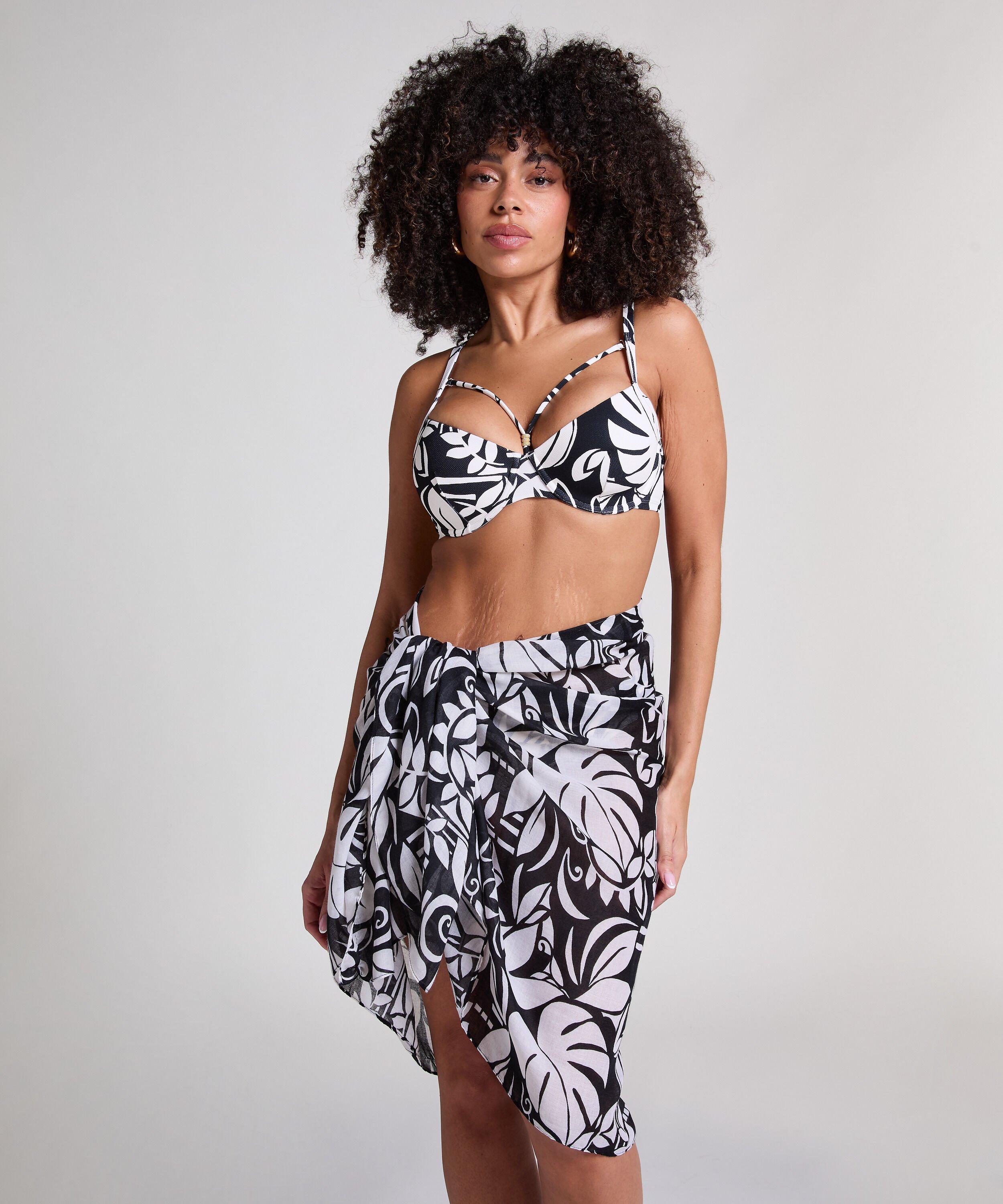 Mauritius Midi-Pareo, Schwarz Mauritius Midi-Pareo, Schwarz