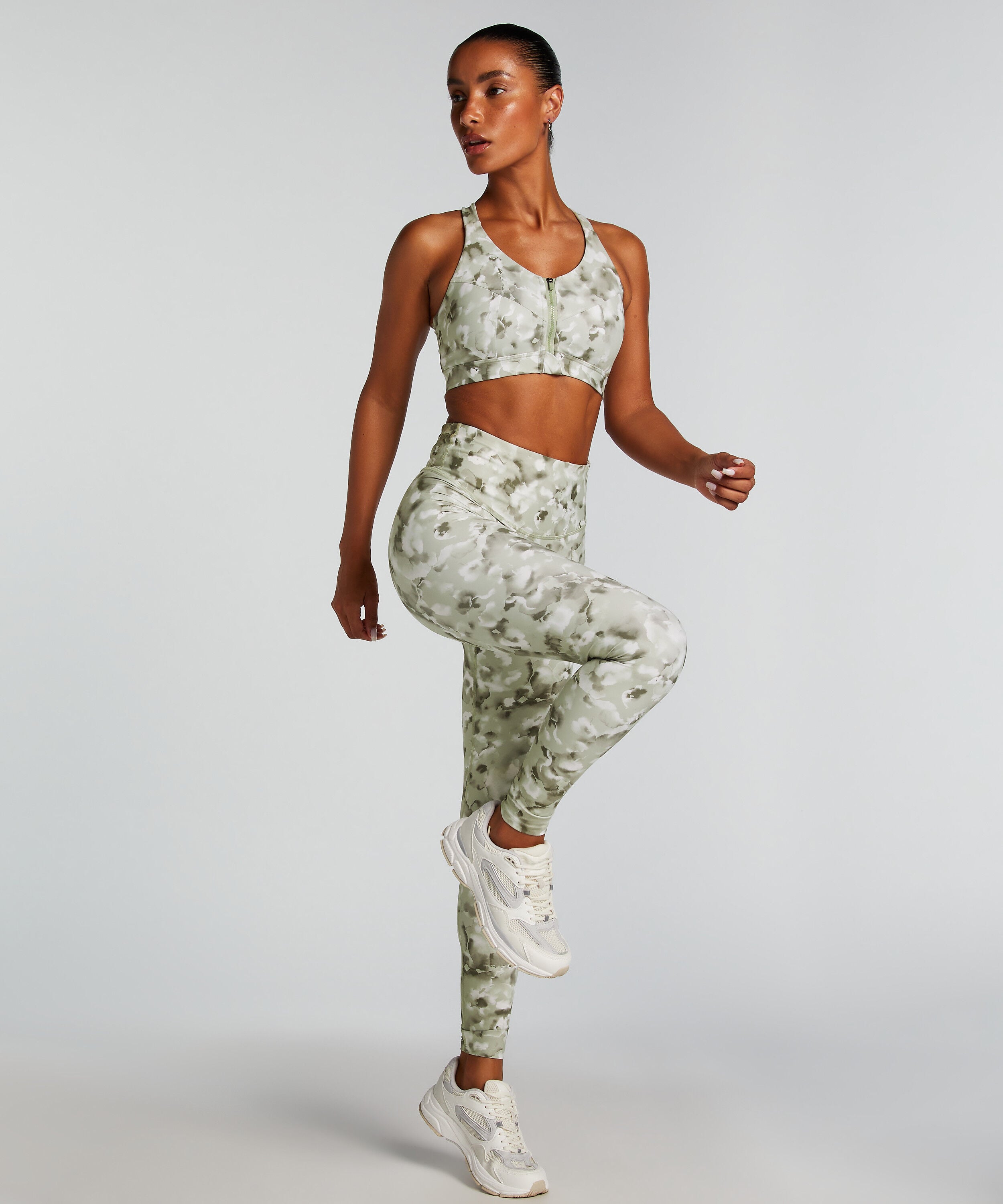 HKMX Leggings mit hoher Taille, Grün