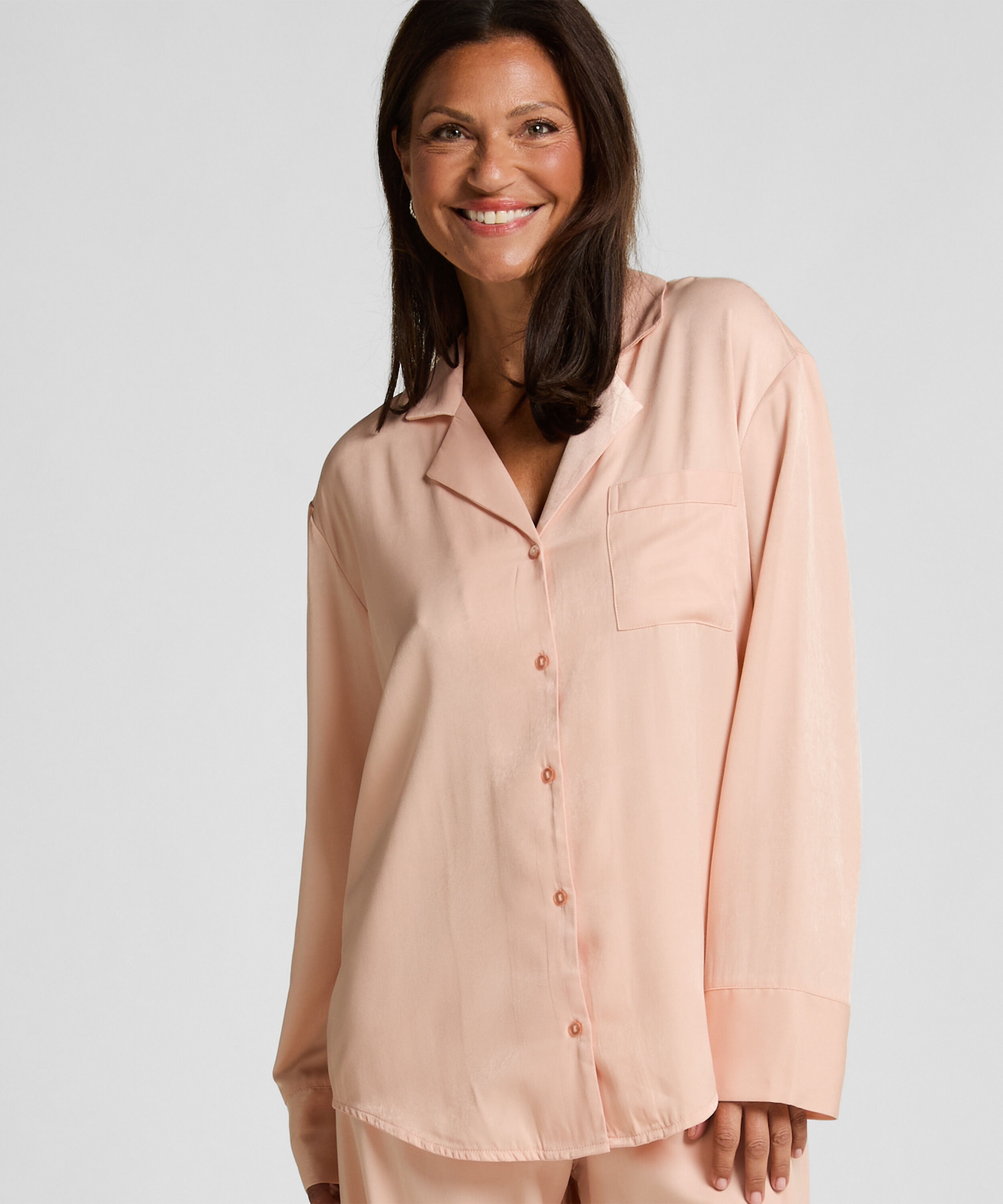 Langarmjacke Satin Ayla