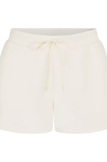 Thumbnail - Hunkemöller Sportliche Shorts Fleece Weiß