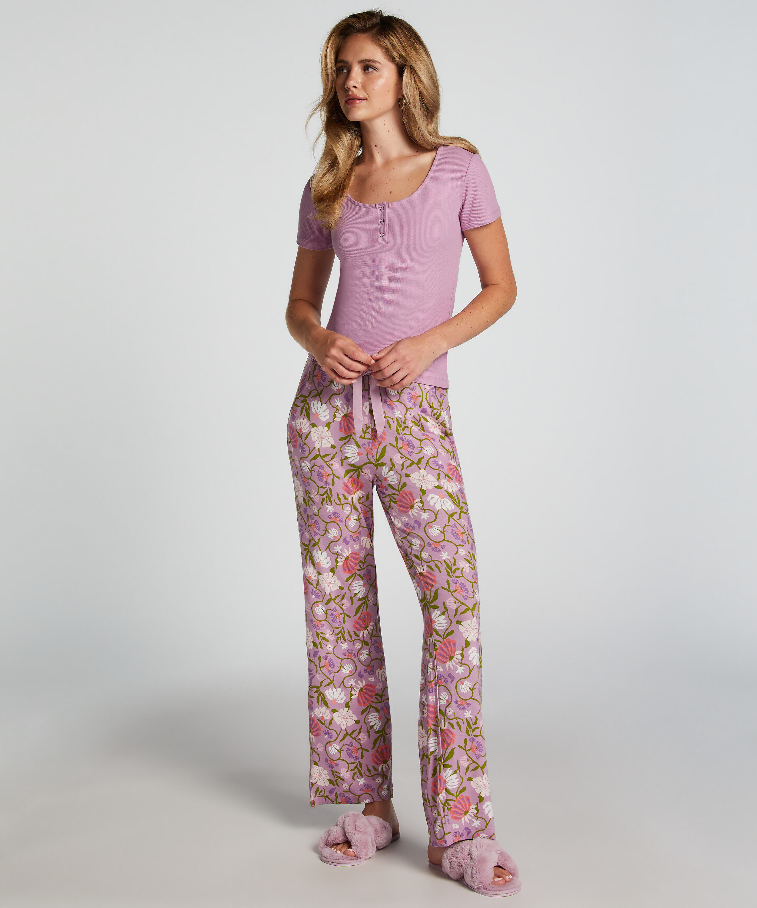 Pyjamahose Jersey, Lila Pyjamahose Jersey, Lila