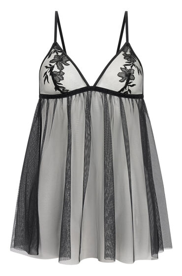 Thumbnail - Hunkemöller Babydoll Hilton Schwarz