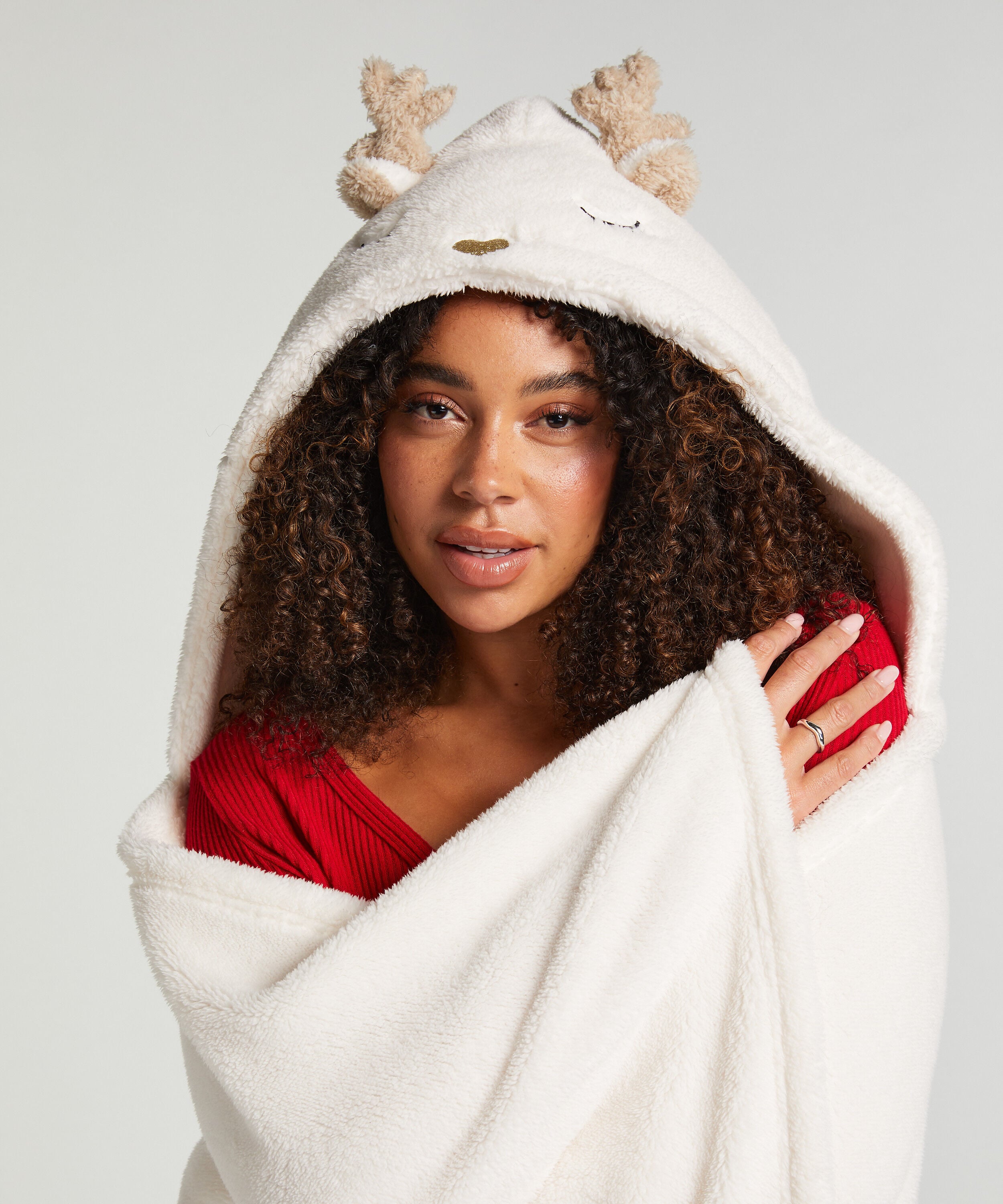 Rentier-Kuscheldecke - Weiß - Alle Accessoires