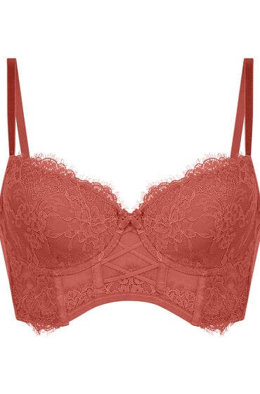 Thumbnail - Hunkemöller Vorgeformter Longline-Bügel-BH Arabella Rot