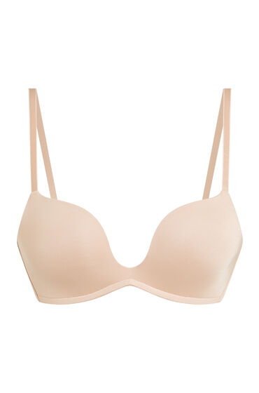 Thumbnail - Hunkemöller Vorgeformter Push-up-Bügel-BH Deep-V Beige