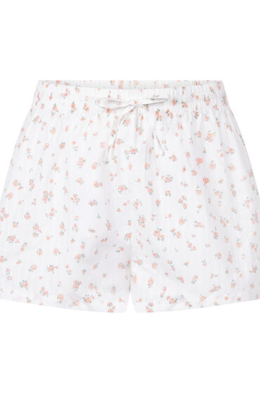Thumbnail - Hunkemöller Gewebte Pyjama-Shorts Weiß