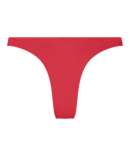 Bikini Slip mit hohem Beinausschnitt Luxe, Rot