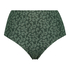 Hohe Bikini-Hose Tonal Leo, grün