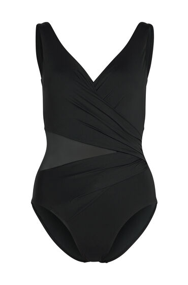 Thumbnail - Hunkemöller Badeanzug Shaping Shell Mesh Schwarz