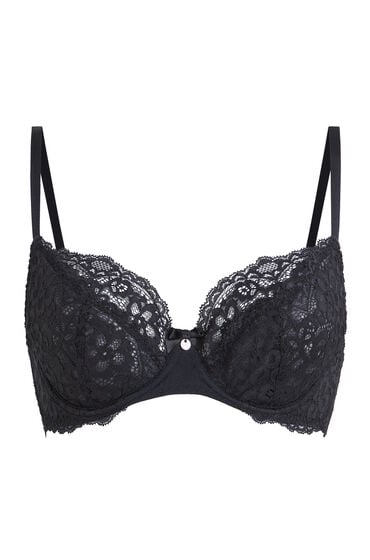 Thumbnail - Hunkemöller Unwattierter Bügel-BH Marine Schwarz