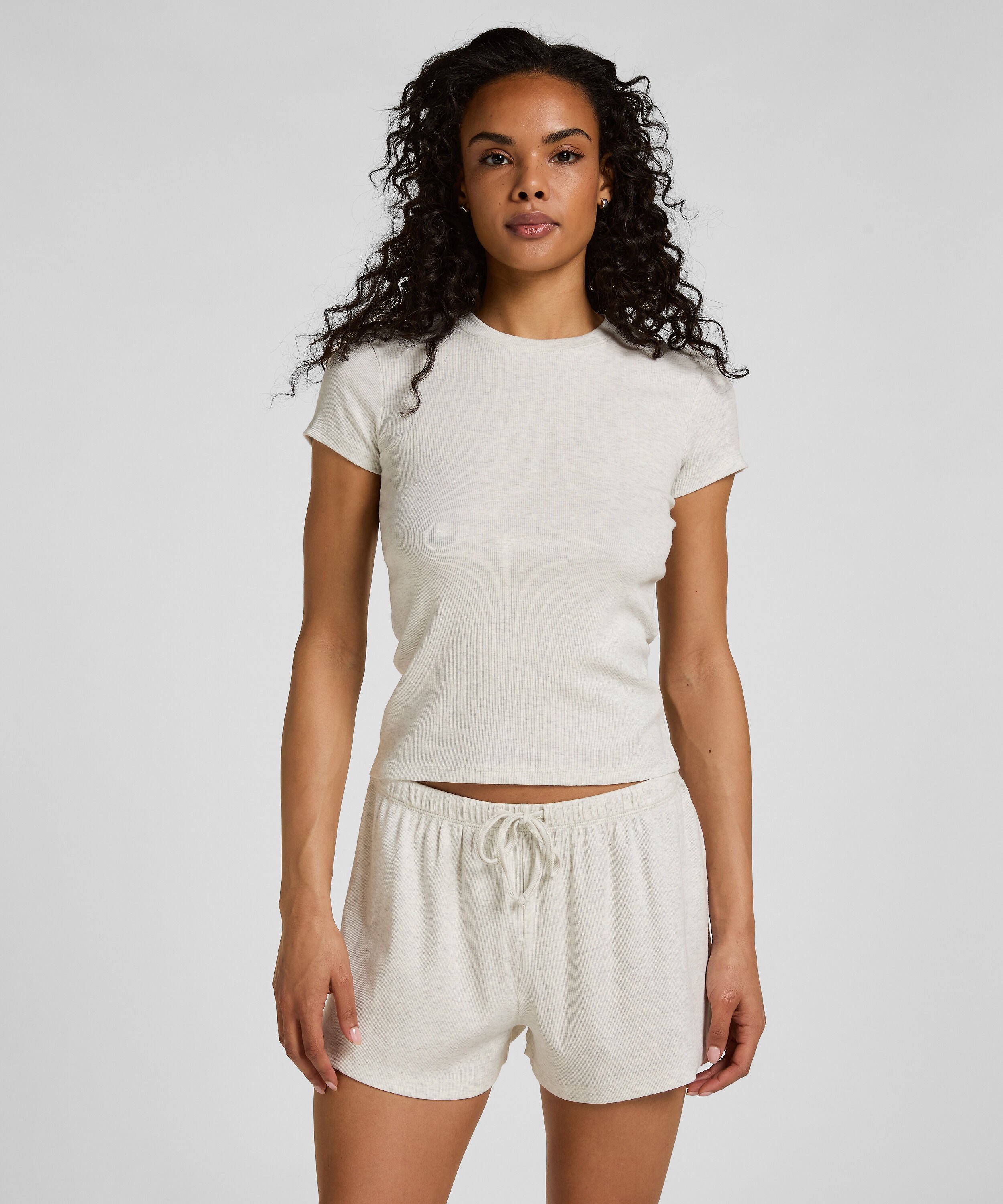 Kurzärmeliges Pyjama-Oberteil