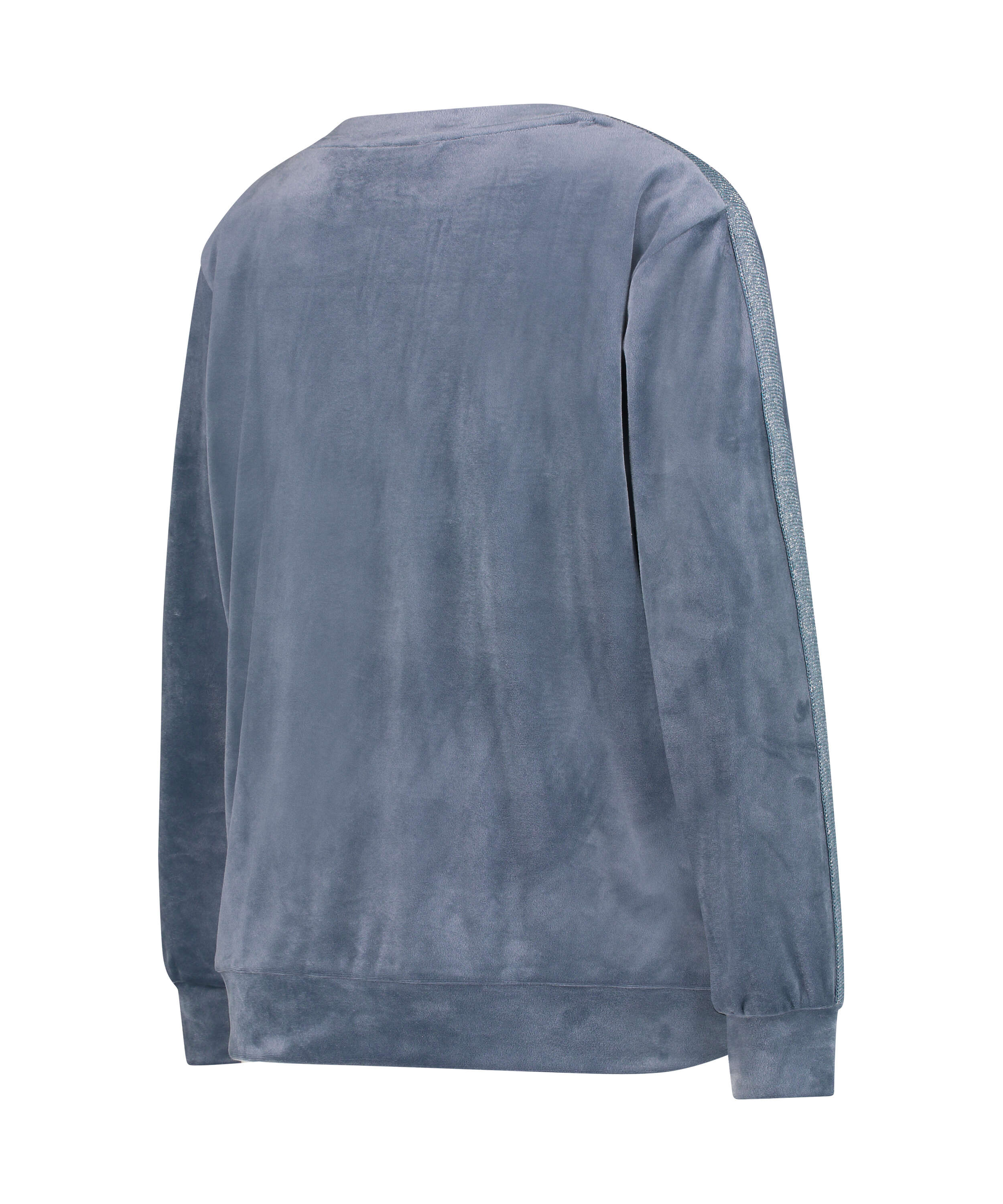 Top mit Samtschimmer, Grau, main