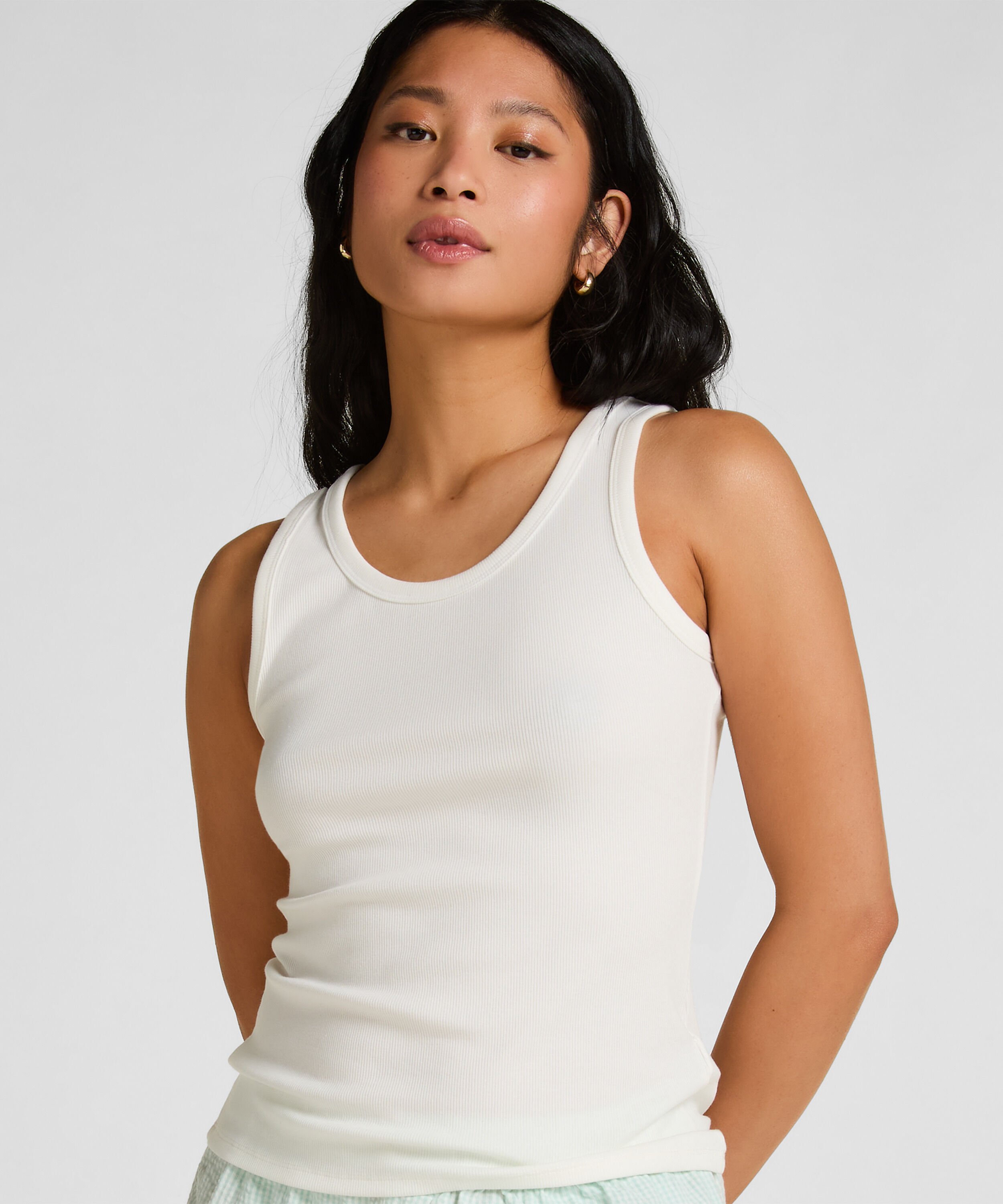 Singlet Jersey, Weiß Singlet Jersey, Weiß