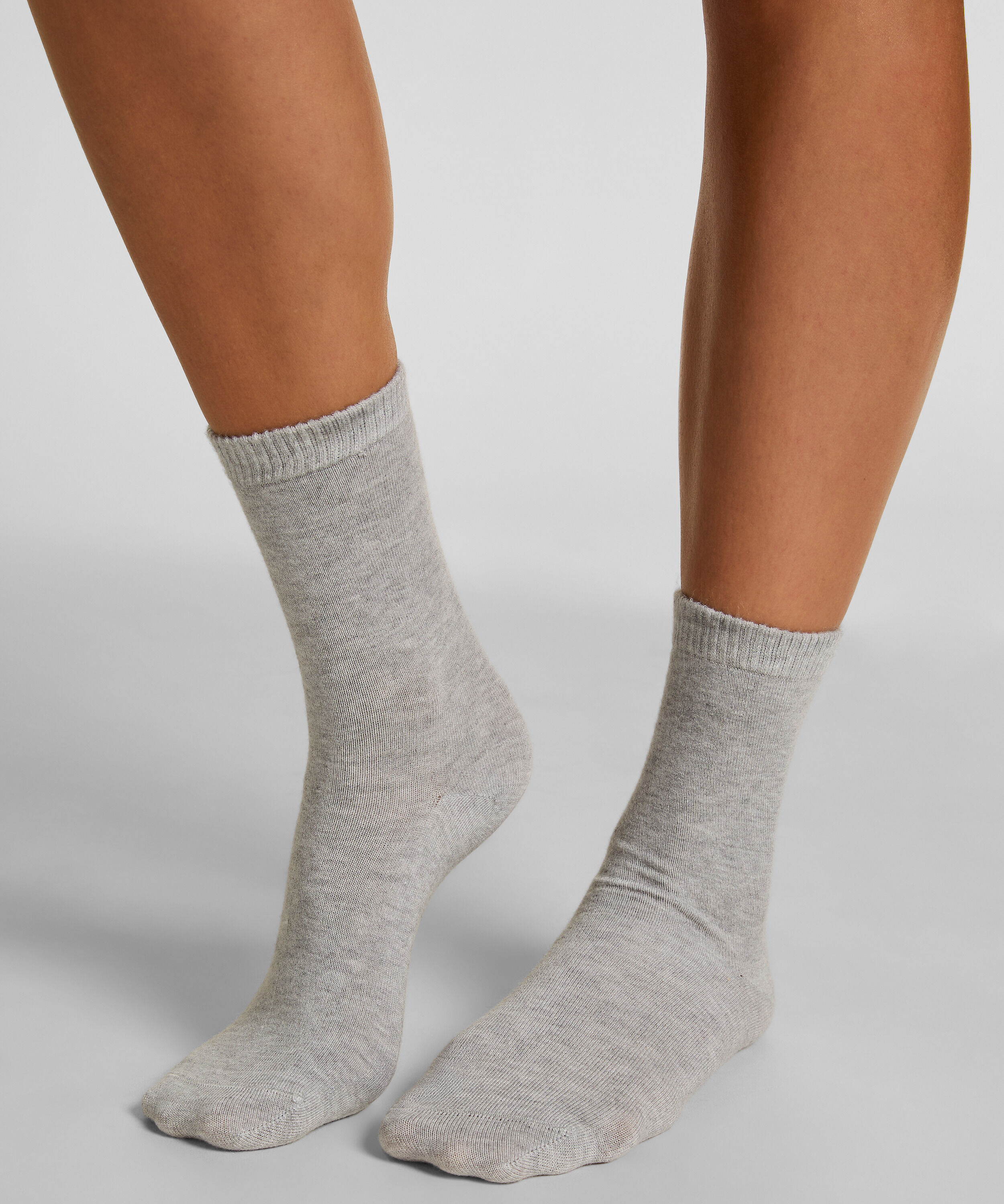 Crew-Socken aus Modal, Grau