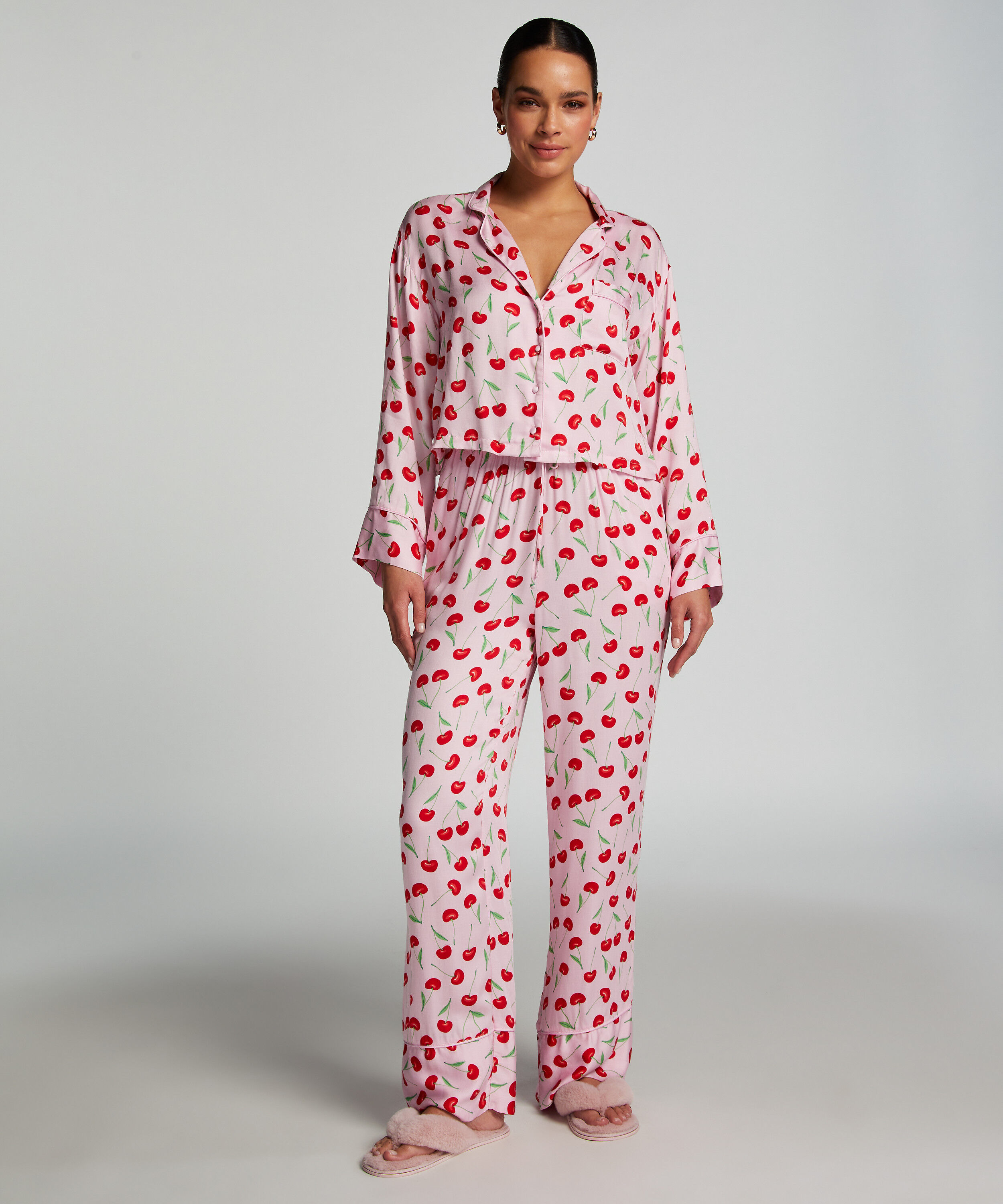 Pyjamahose Woven Springbreakers, Rosa