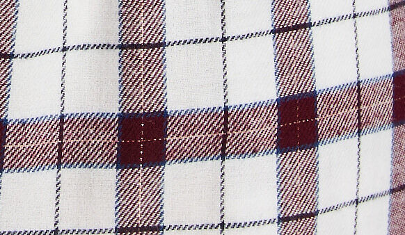 Pyjamahose aus Flanell, Weiß, swatch