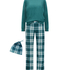 Pyjama-Set mit Tasche, Lila