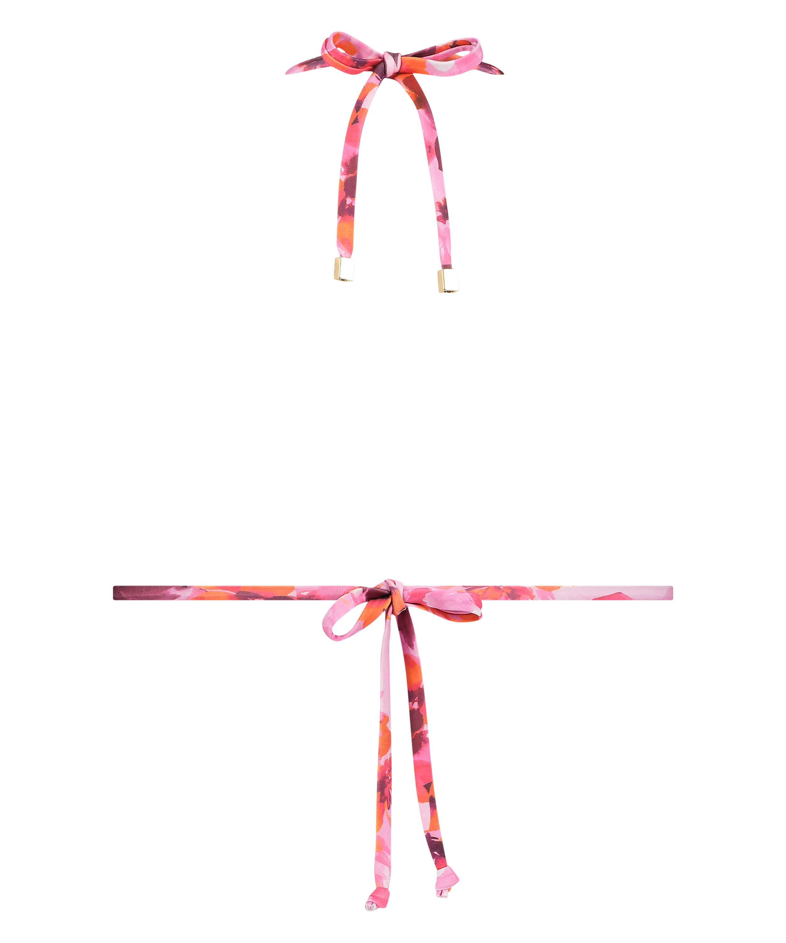 Triangel-Bikinioberteil Floral, Rosa, main