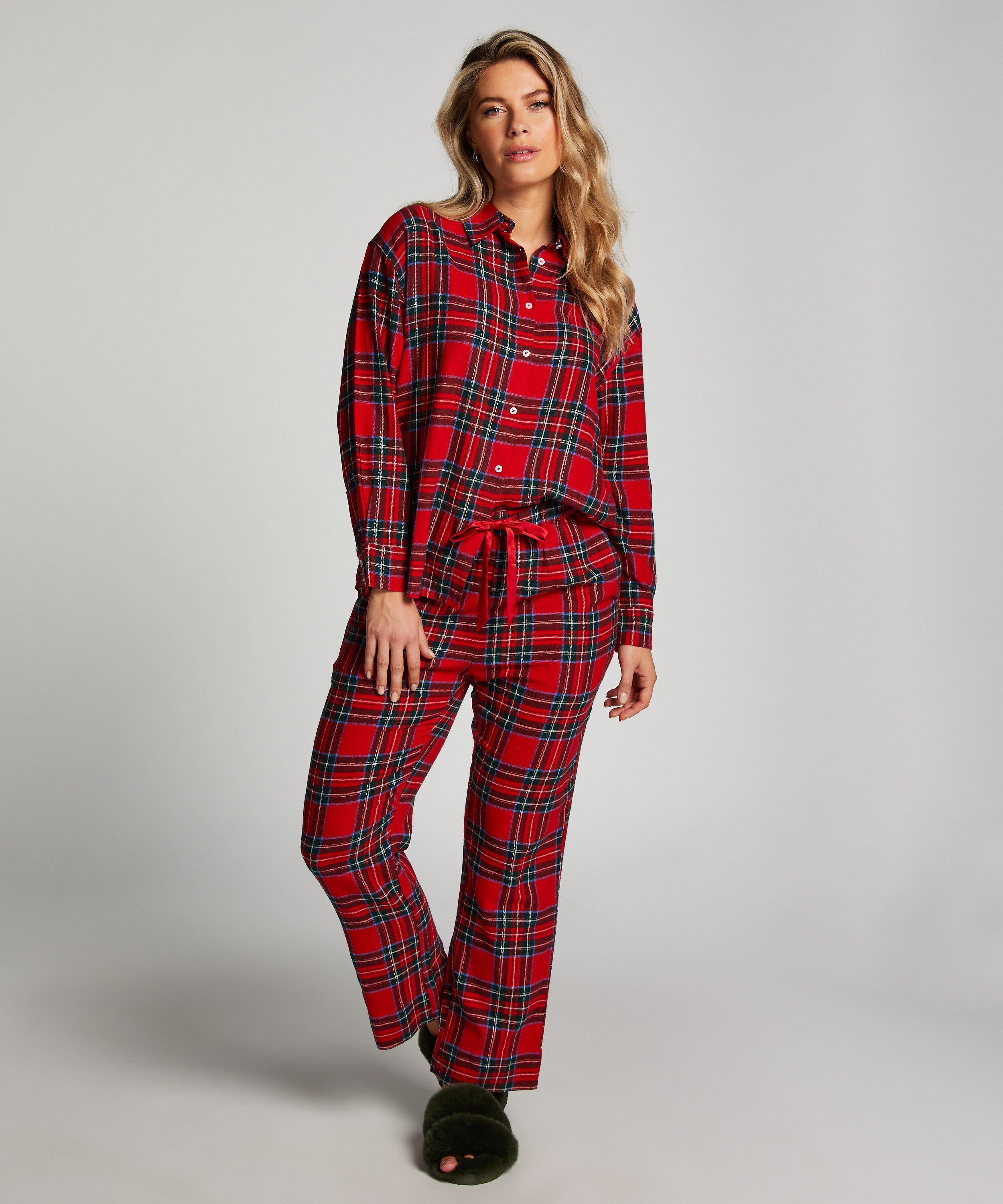 Pyjamahose aus Flanell, Rot Pyjamahose aus Flanell, Rot