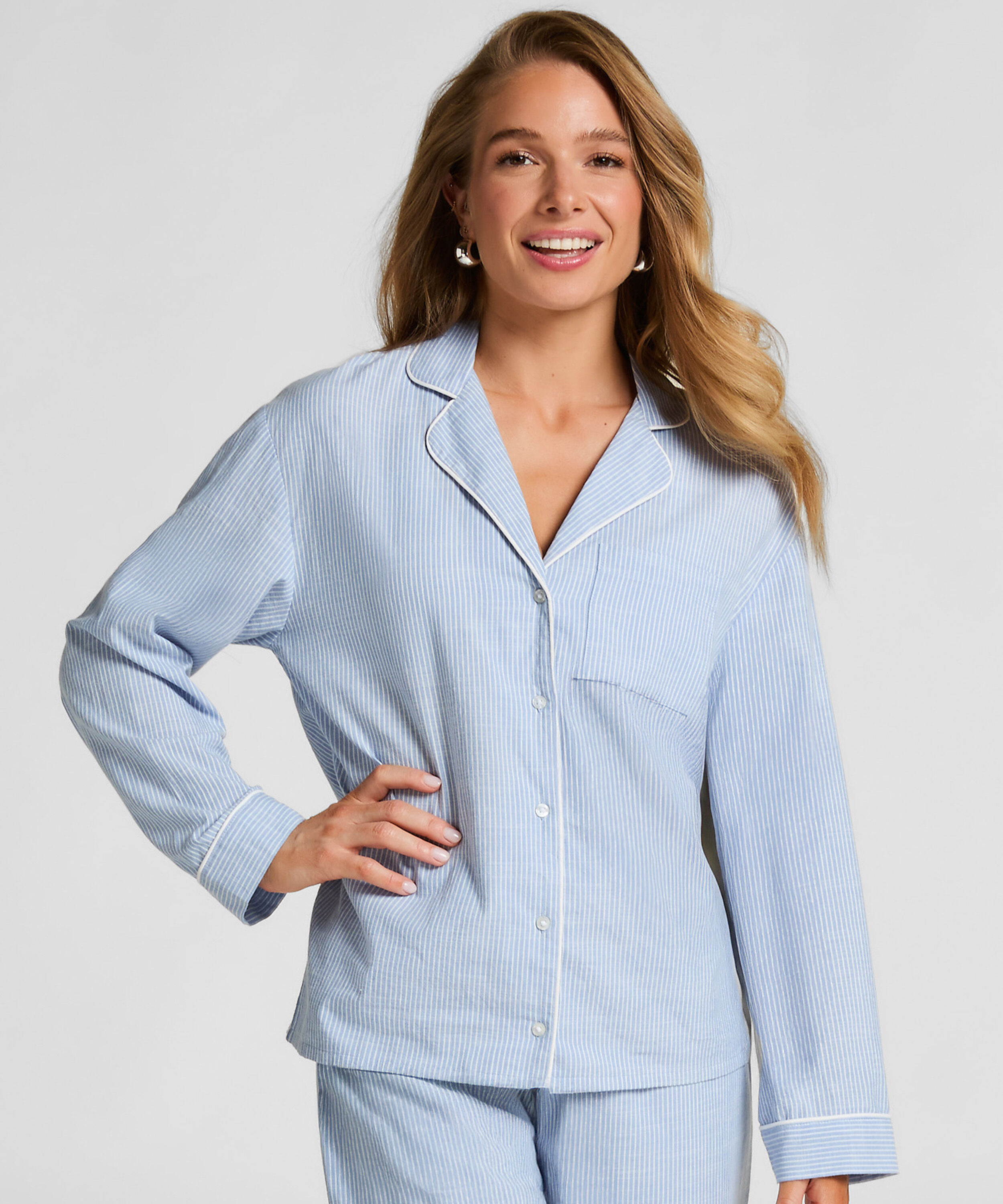 Jacke Baumwolle, Blau