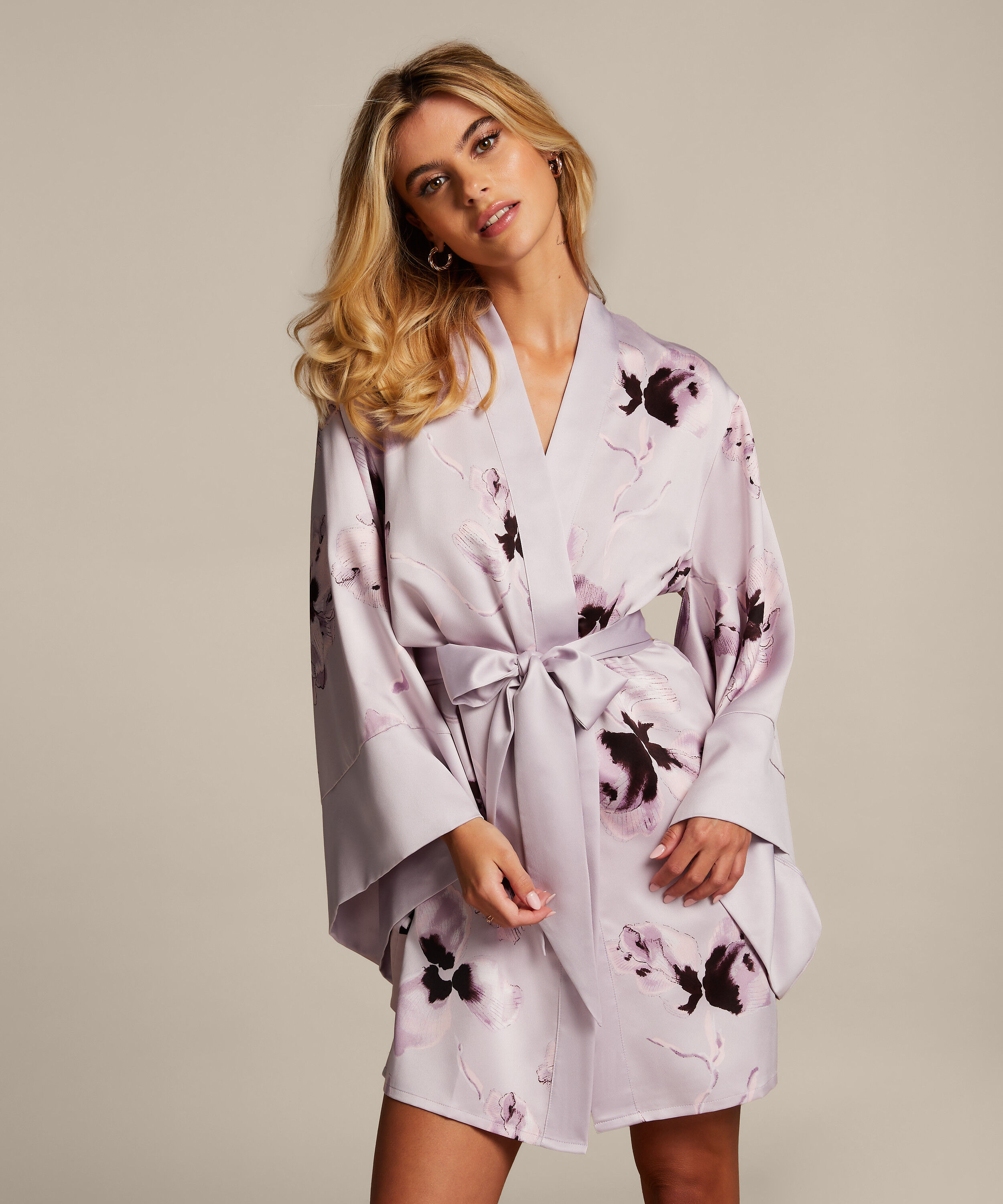 Kimono Satin, Lila