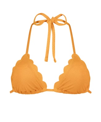 Bikini Oberteil Scallop Lurex, Orange